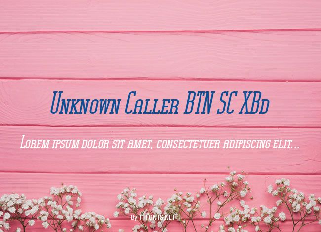 Unknown Caller BTN SC XBd example